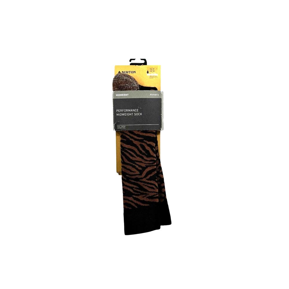 Burton Animal Mashup Women's Performance Socks Size S/M Midweight Skiing Sock